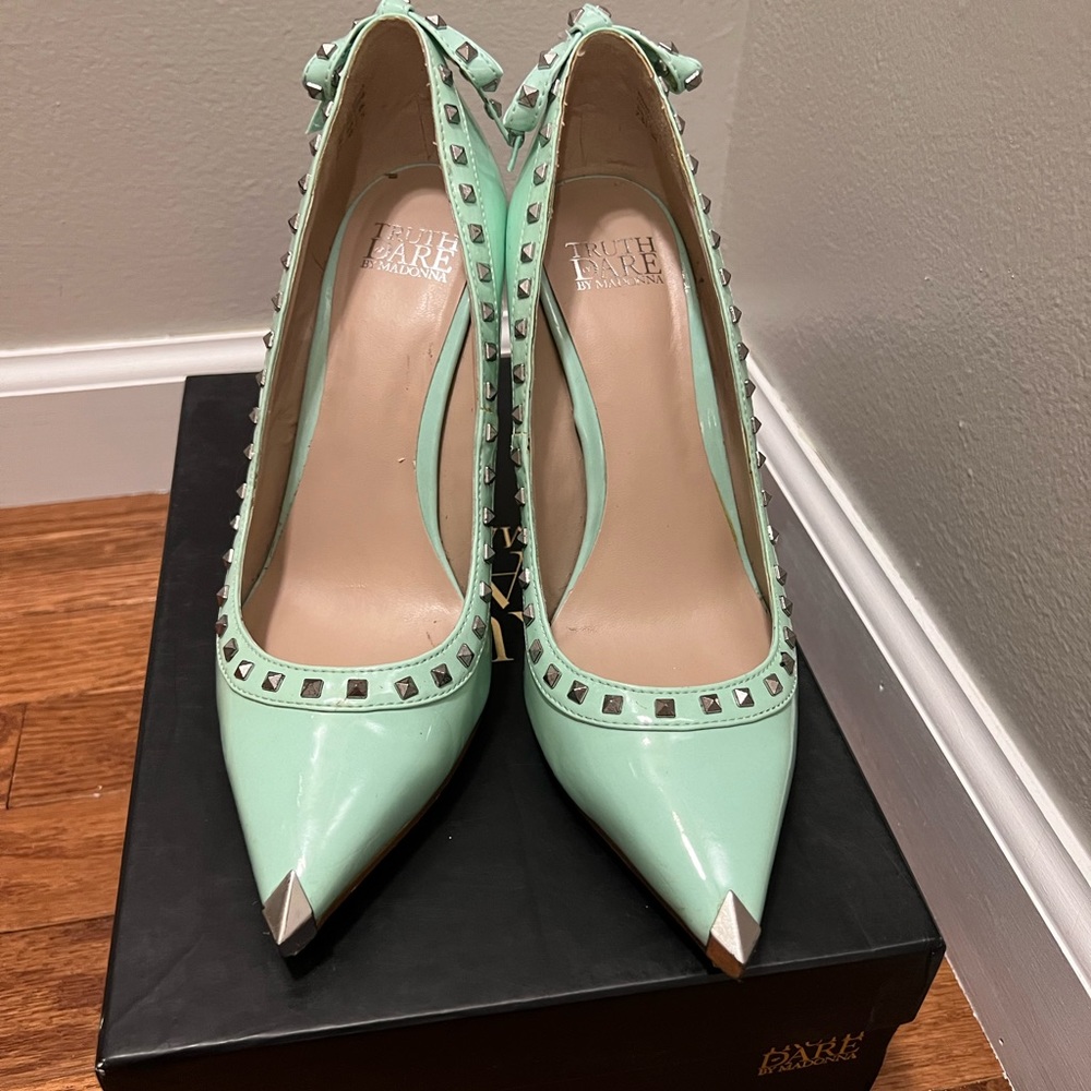 Truth or Dare by Madonna Floriku Patent leather studded heels